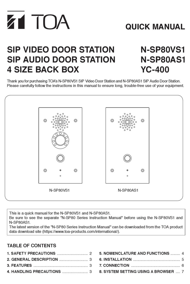 Toa N-SP80VS1 Quick manual