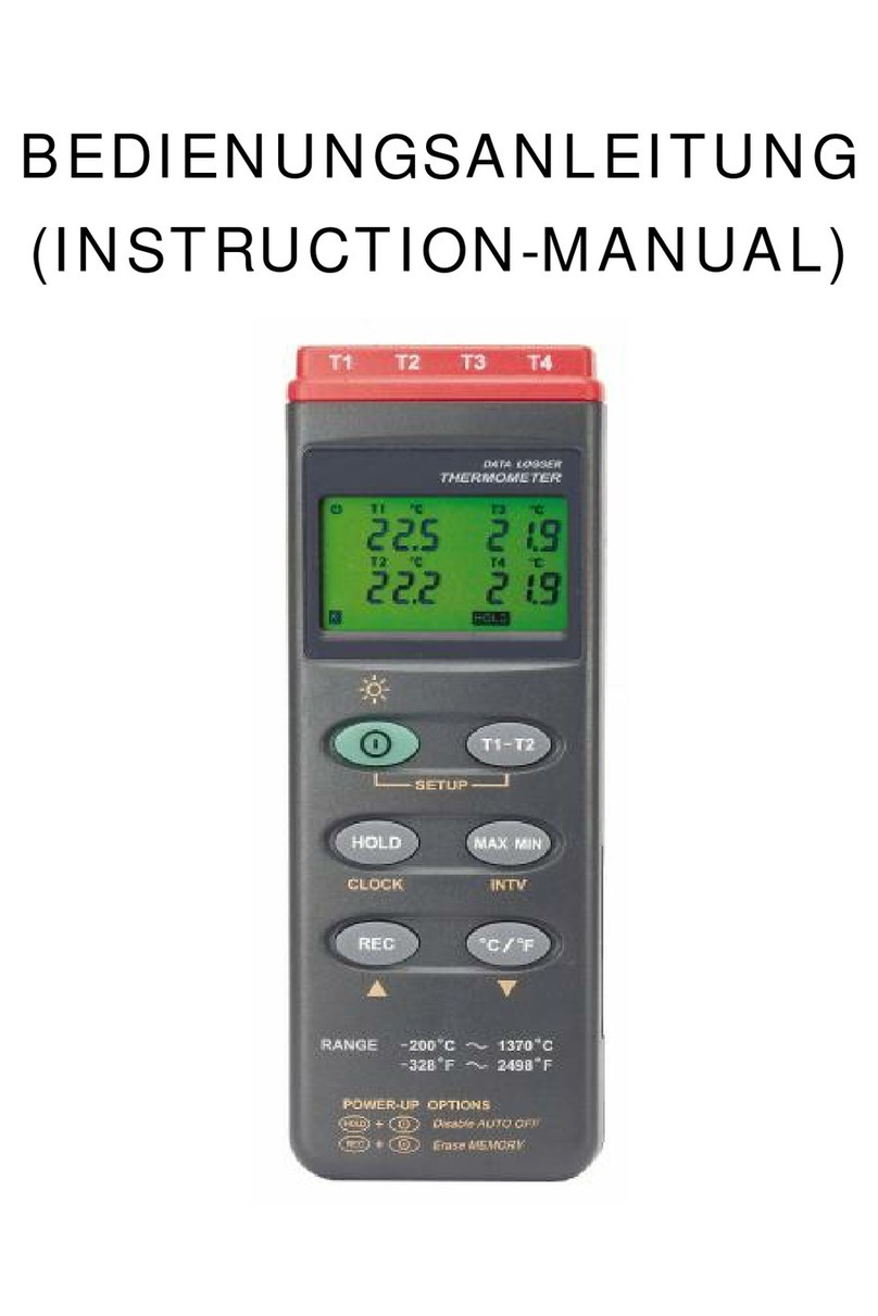 Dostmann Electronic TC 309 instruction manual