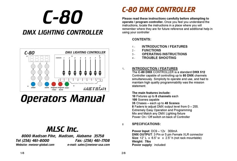 MLSC C-80 Operator's manual
