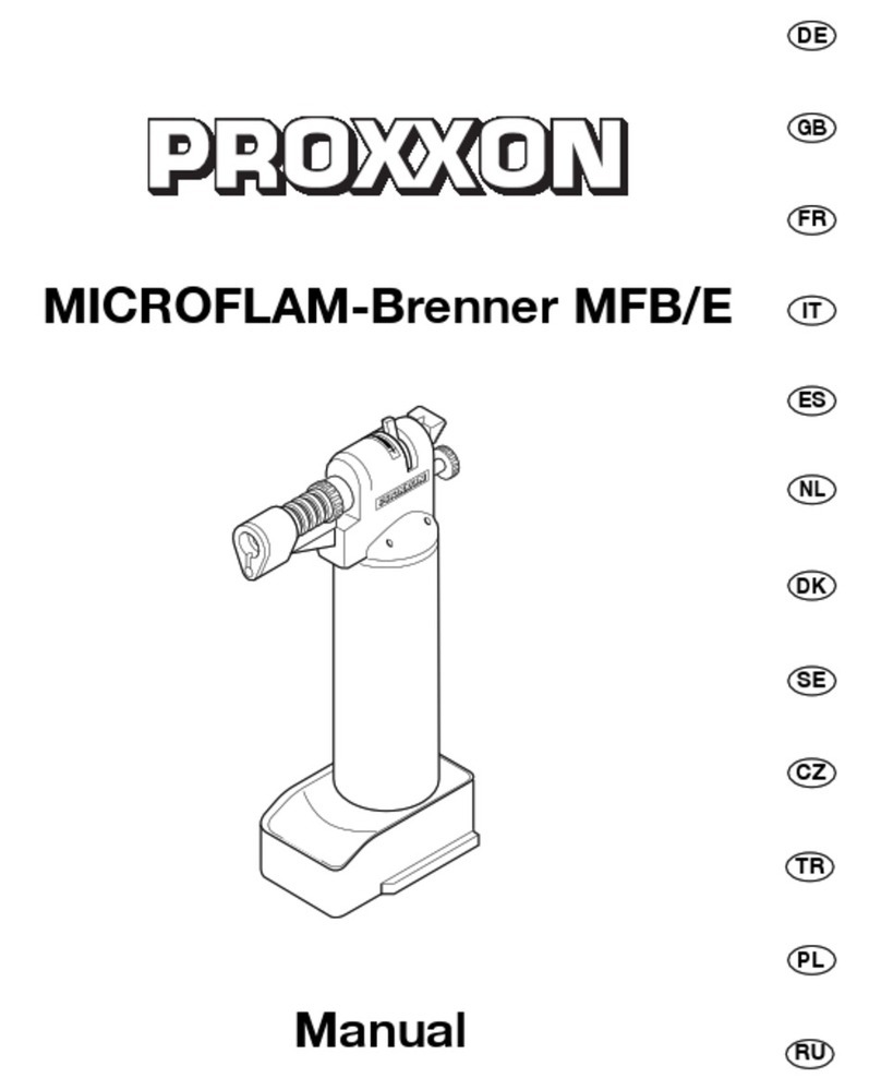 Proxxon MICROFLAME burner MFB/E manual