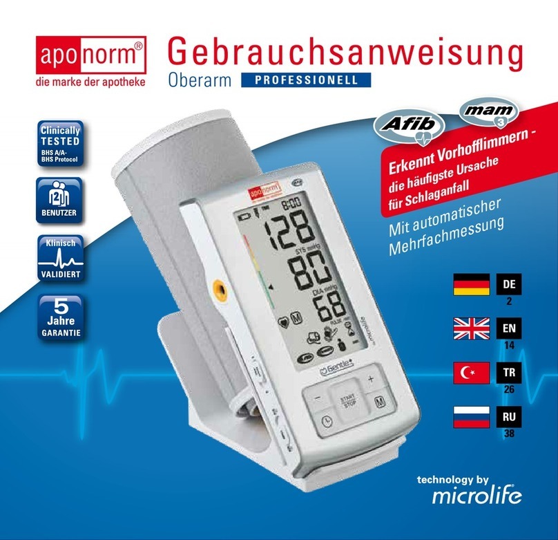 Microlife aponorm Professional User manual