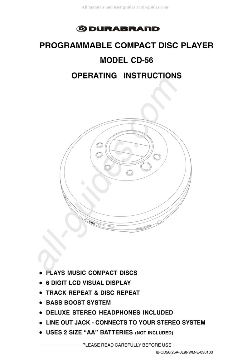 Lenoxx Durabrand CD-56 User manual