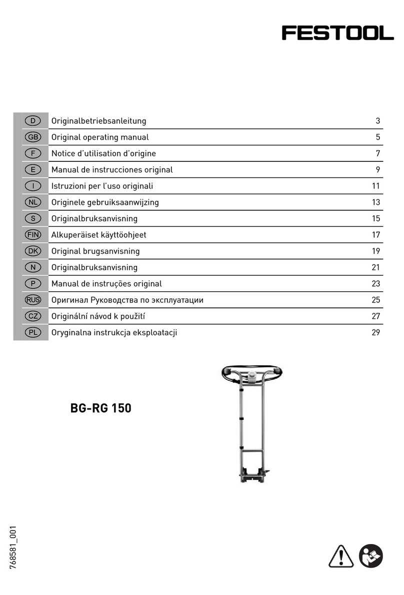 Festool BG-RG 150 Installation instructions