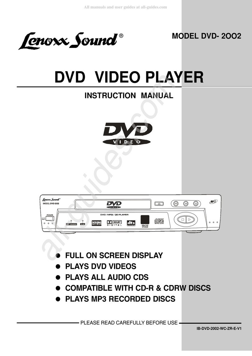 Lenoxx Sound DVD-2002 instruction manual