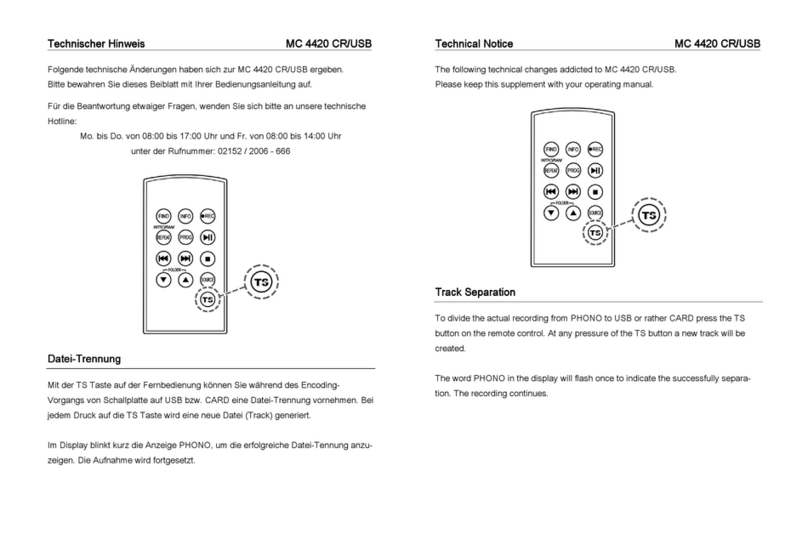 AEG MC 4420 CR/USB instruction manual