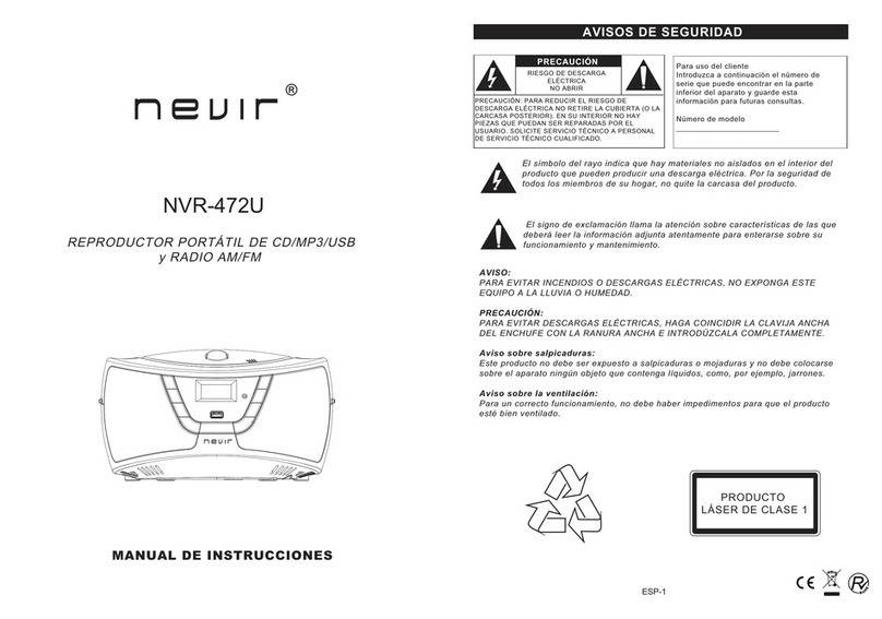 Nevir NVR-472U User manual