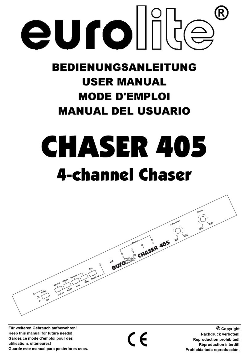 EuroLite CHASER 405 user manual