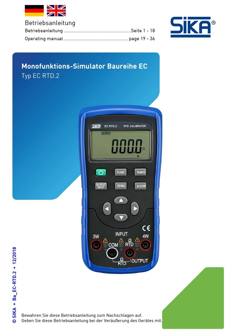 SIKA EC RTD.2 operating manual