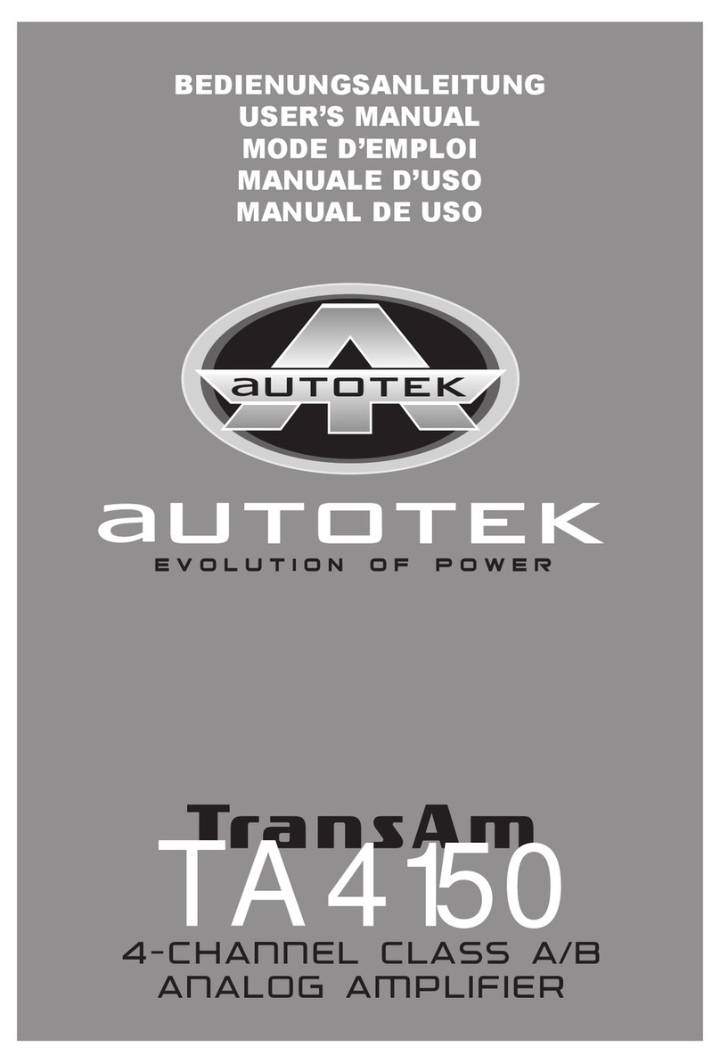 Autotek TransAm TA 4150 user manual