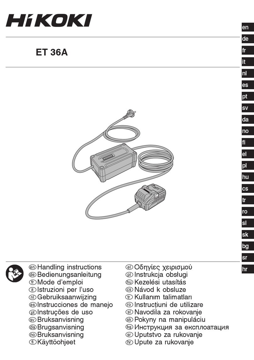 HIKOKI ET 36A Handling instructions
