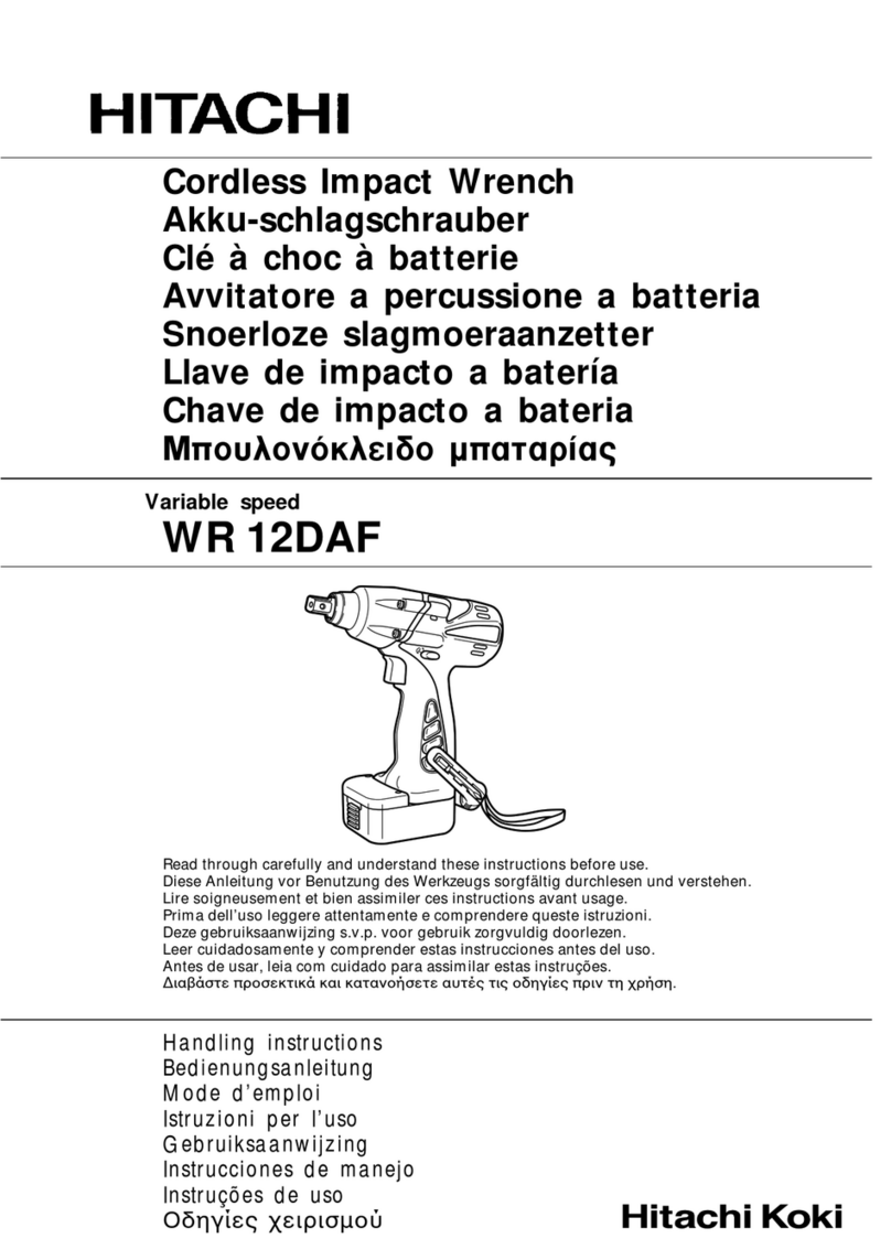 Hitachi WR 12DAF Handling instructions