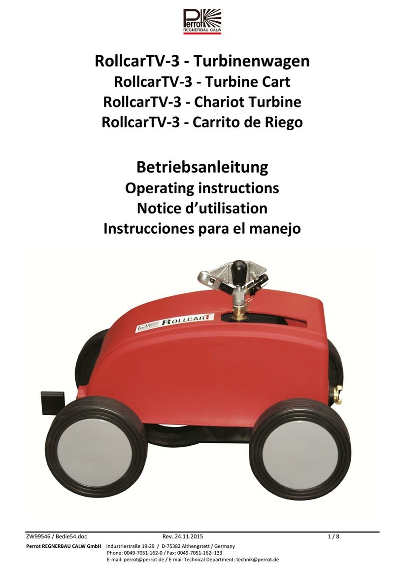 Perrot RollcarTV-3 operating instructions