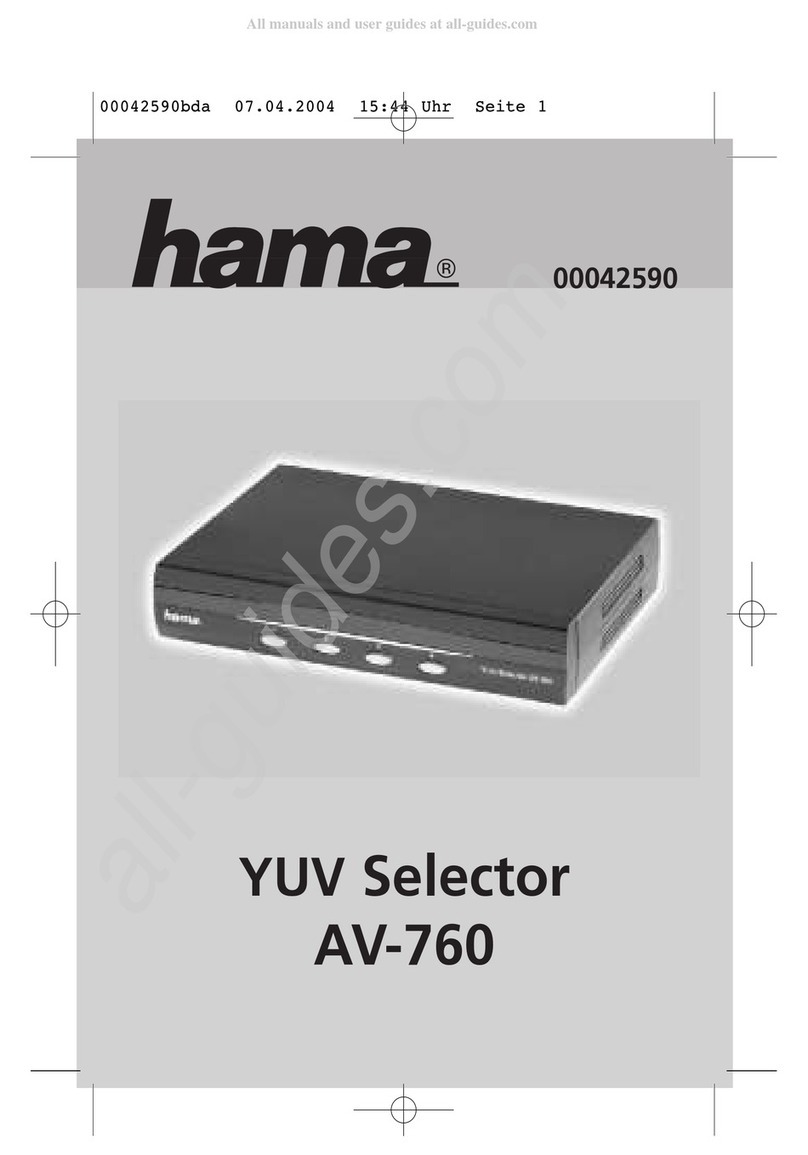 Hama AV-760 Operating	 instruction