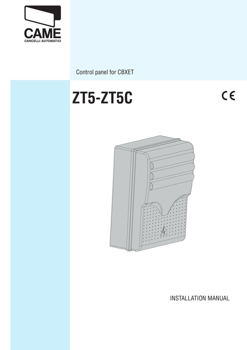 CAME ZT5C User manual