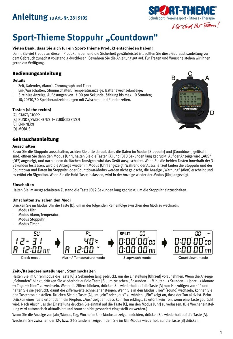 Sport-thieme 281 9105 manual