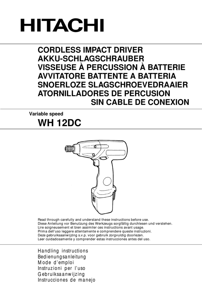 Hitachi WH 12DC User manual