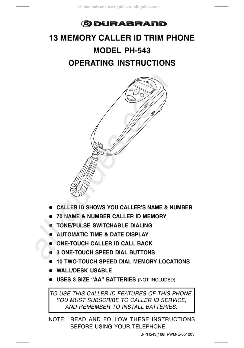 Lenoxx Durabrand PH-543 operating instructions