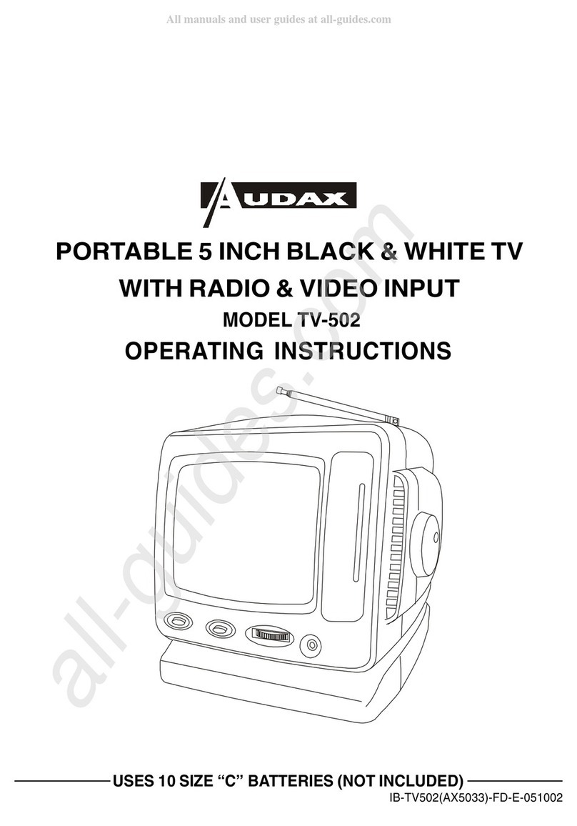 Lenoxx Audax TV-502 operating instructions