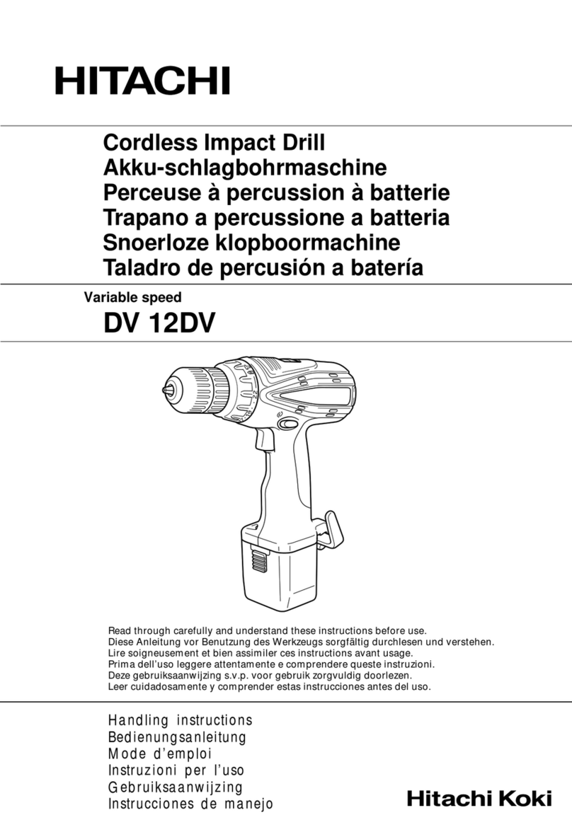 Hitachi DV 12DV Handling instructions