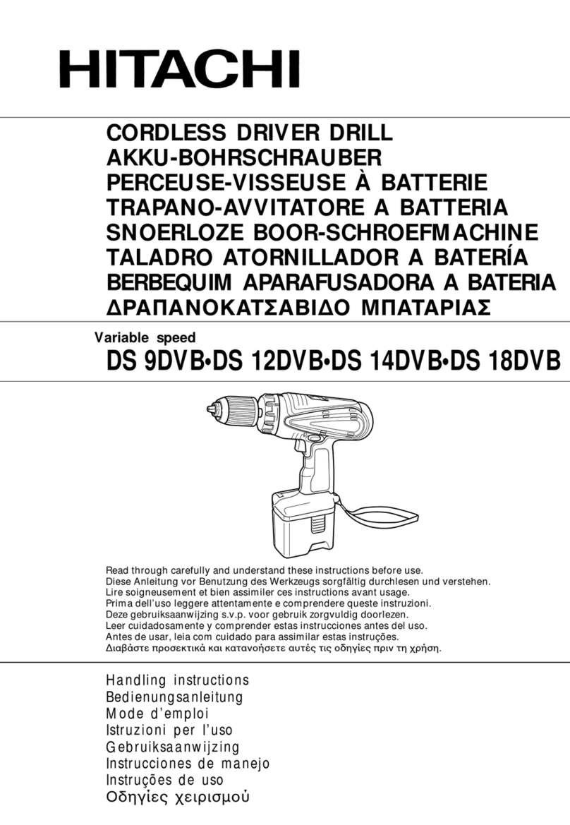 Hitachi DS 9DVB Handling instructions