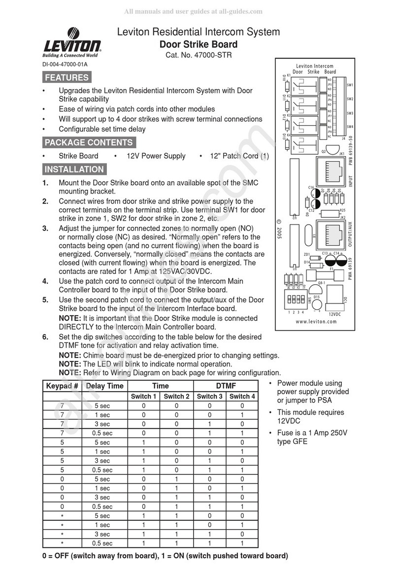 Leviton 47000-STR Install manual