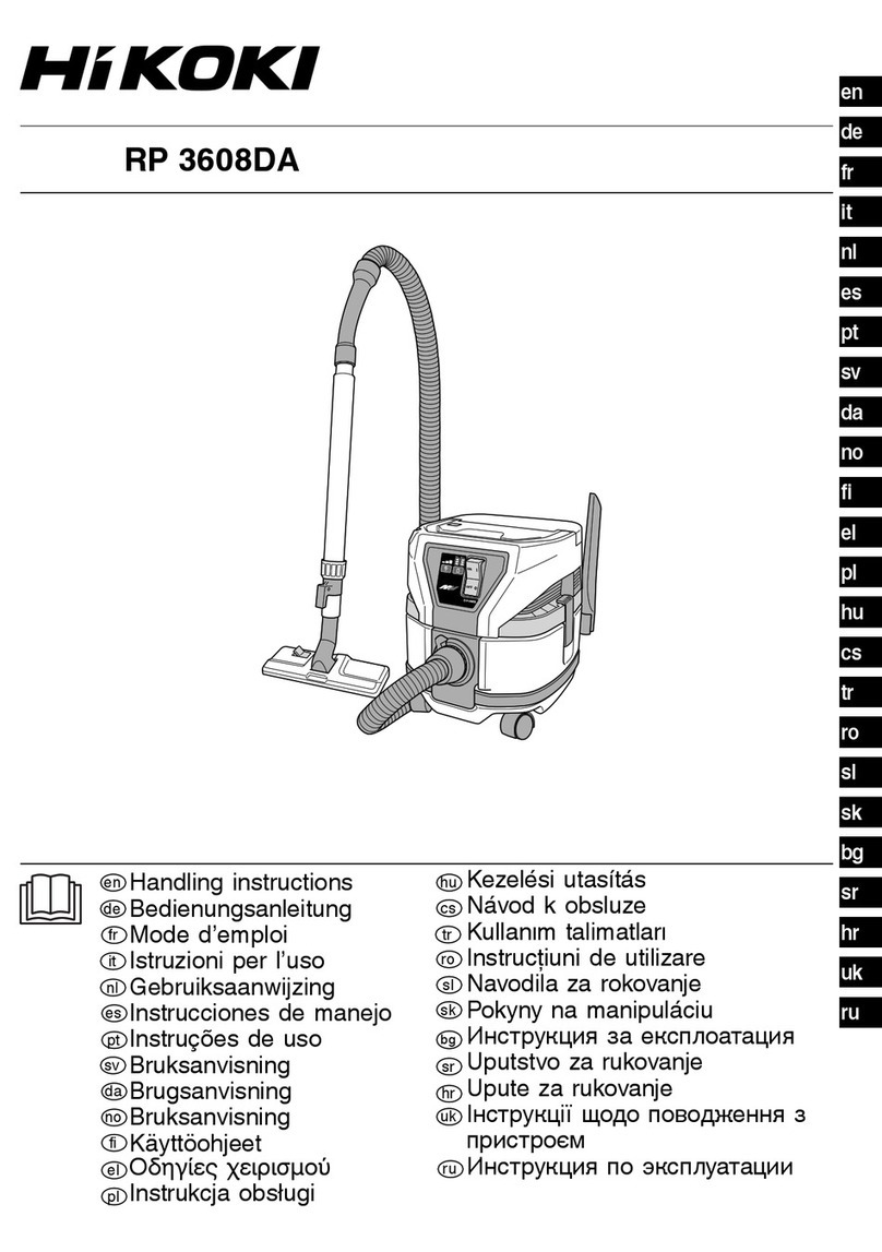 HIKOKI RP 3608DA User manual HIKOKI RP 3608DA User manual