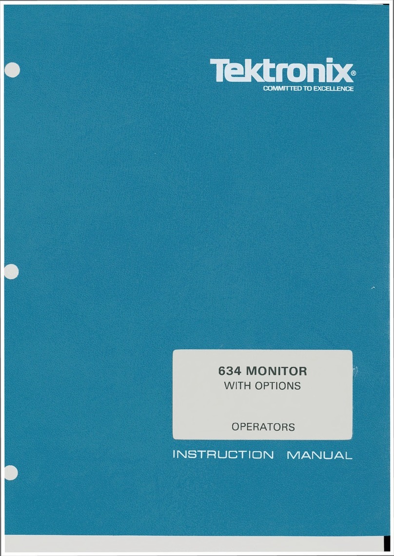 Tektronix 634 User manual