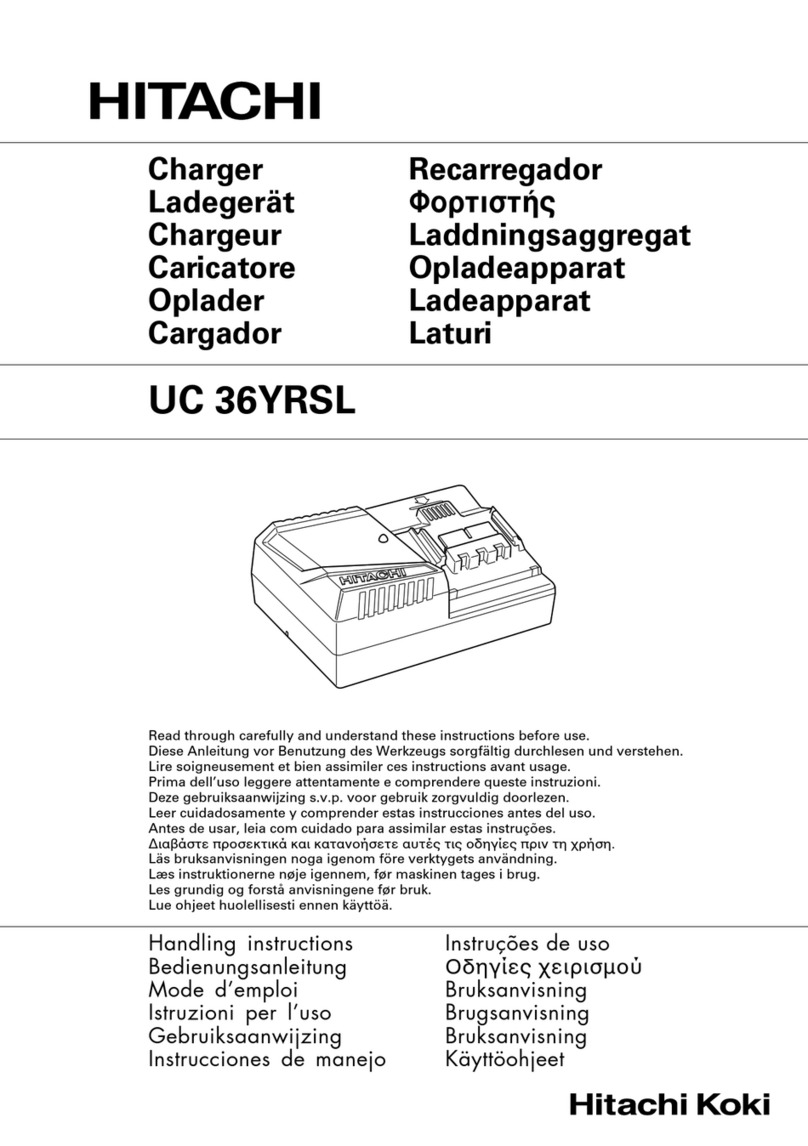 Hitachi UC 36YRSL Handling instructions