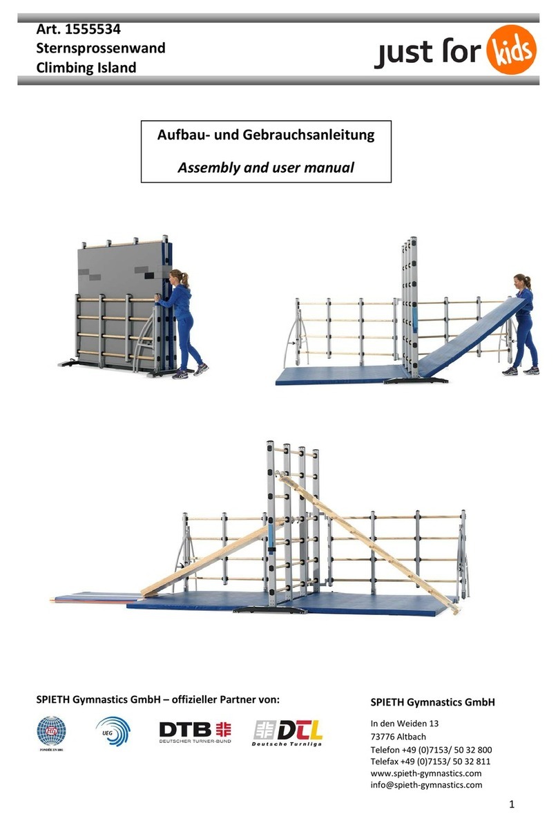 SPIETH Gymnastics Climbing Island Assembly and user's manual SPIETH Gymnastics Climbing Island Assembly and user's manual