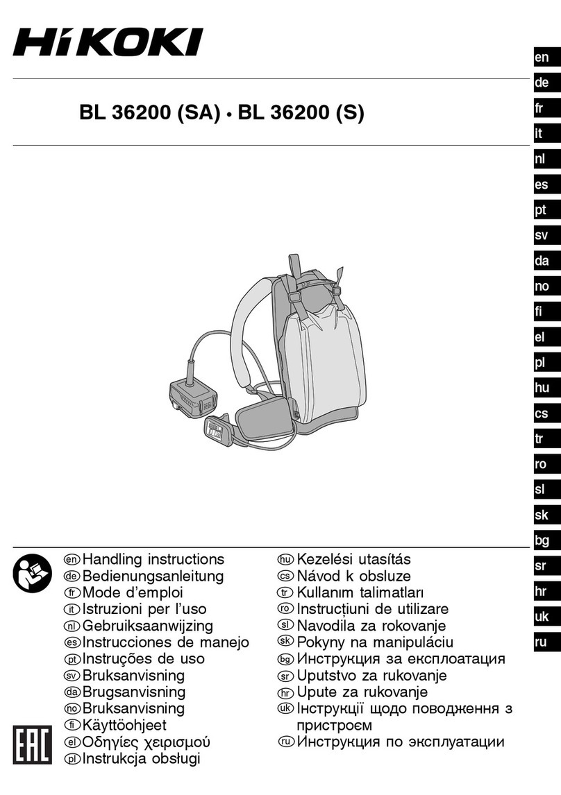 HIKOKI BL 36200 Handling instructions