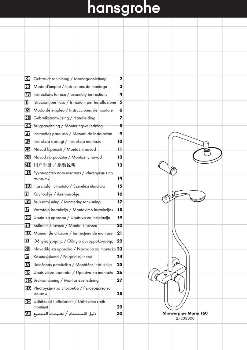 Hans Grohe Showerpipe Marin 160 Instructions for use/assembly instructions