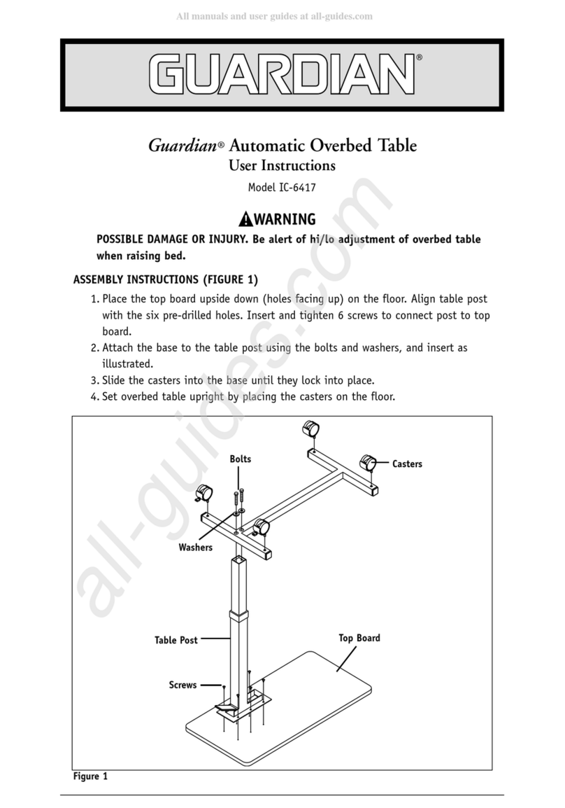 Sunrise Medical Guardian IC-6417 User instructions