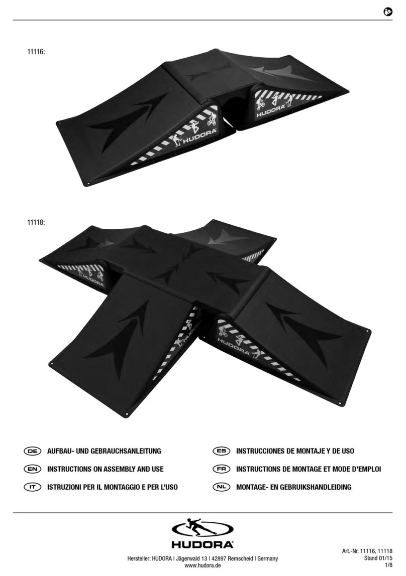 Hudora 11116 INSTRUCTIONS ON ASSEMBLY AND USE