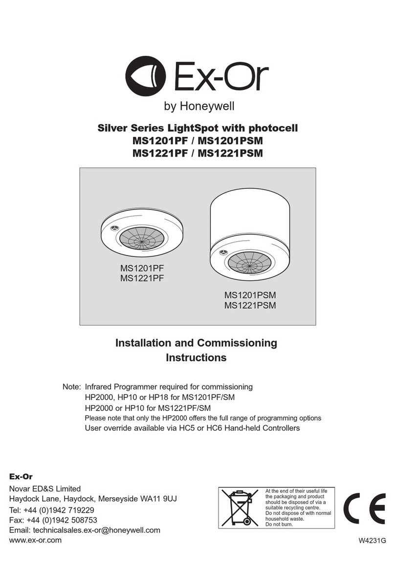 Honeywell Silver Series Installation and operation manual Honeywell Silver Series Installation and operation manual