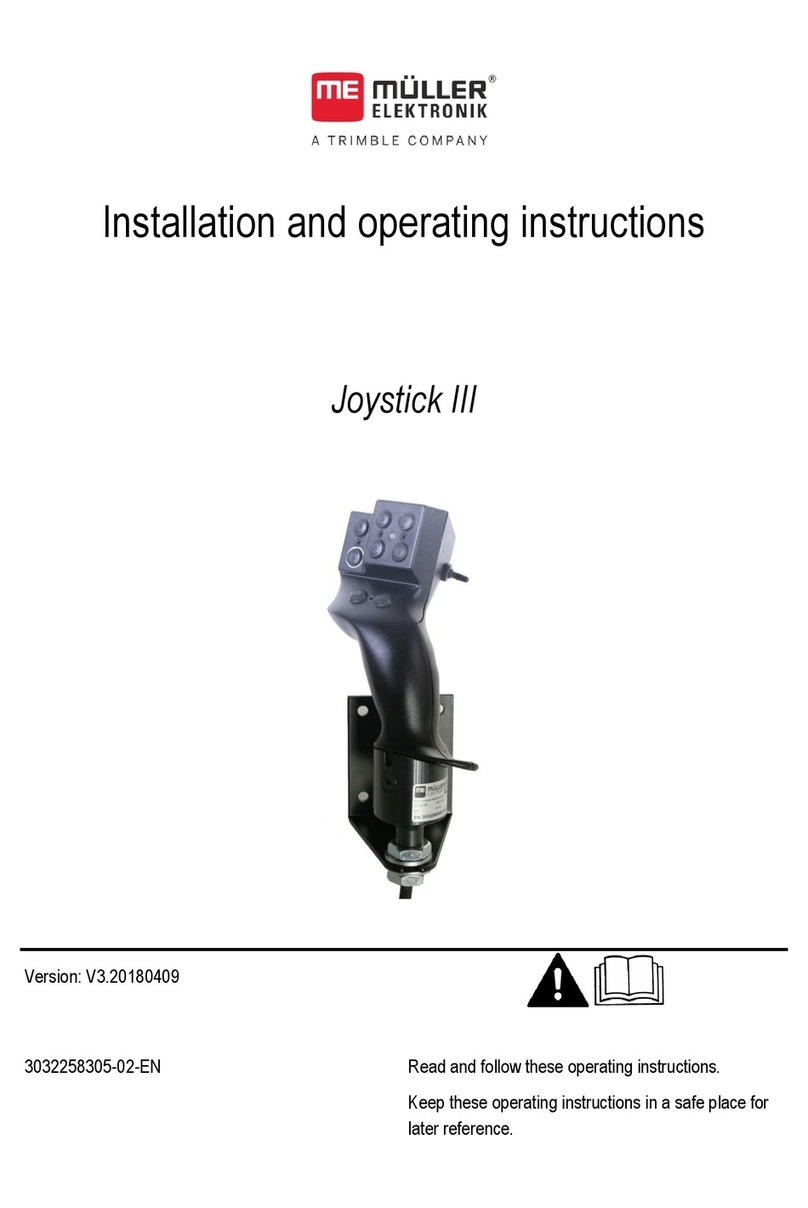Muller Elektronik Joystick III Installation and operating instructions Muller Elektronik Joystick III Installation and operating instructions