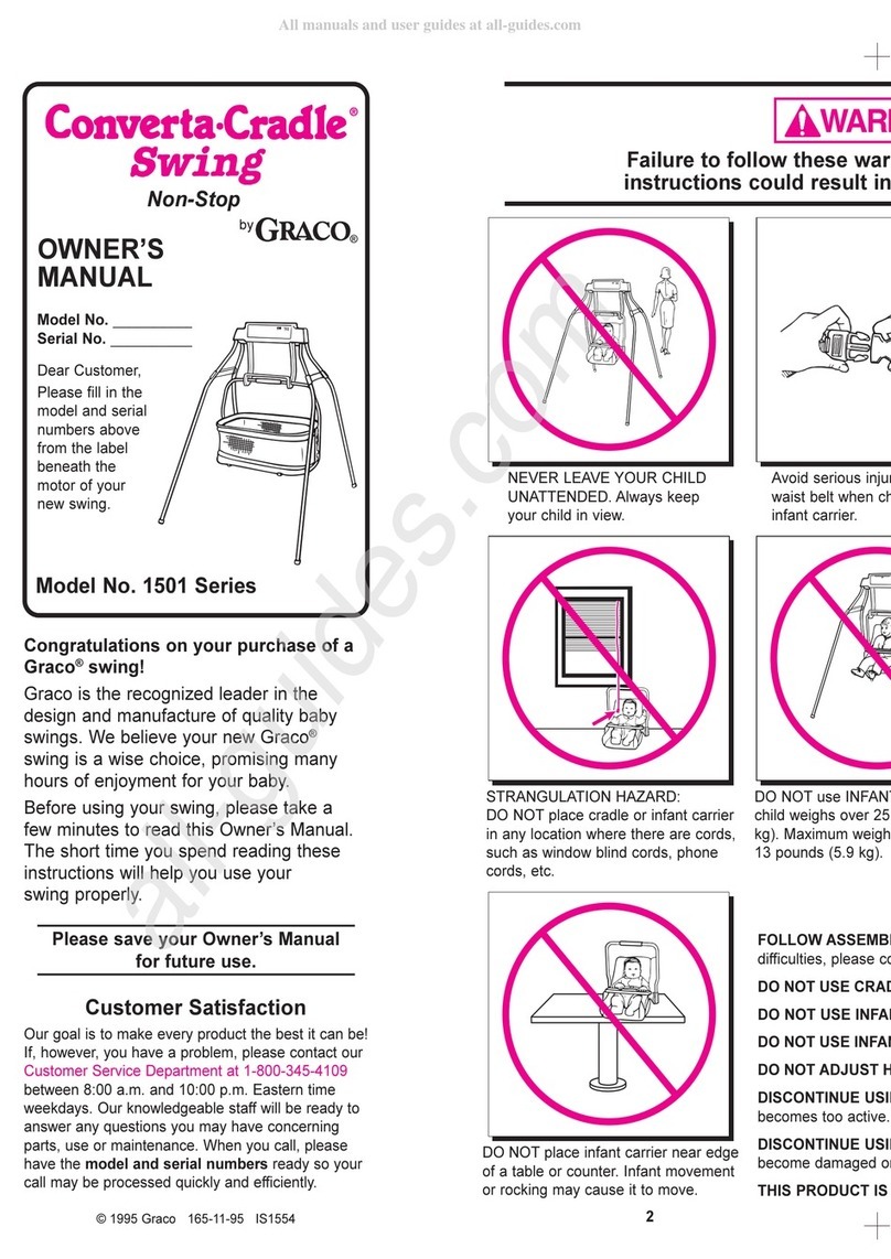 Graco Converta-Cradle 1501 Series User manual