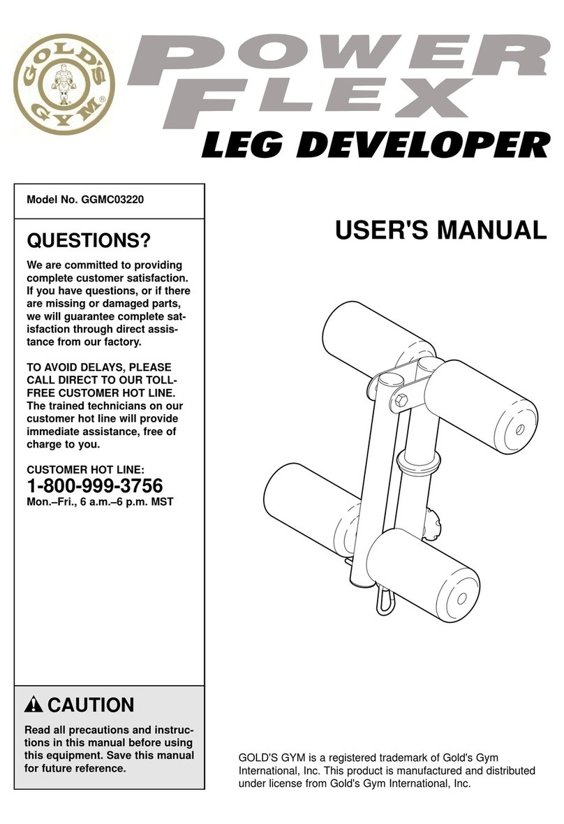Gold's Gym Power Flex GGMC03220 User manual