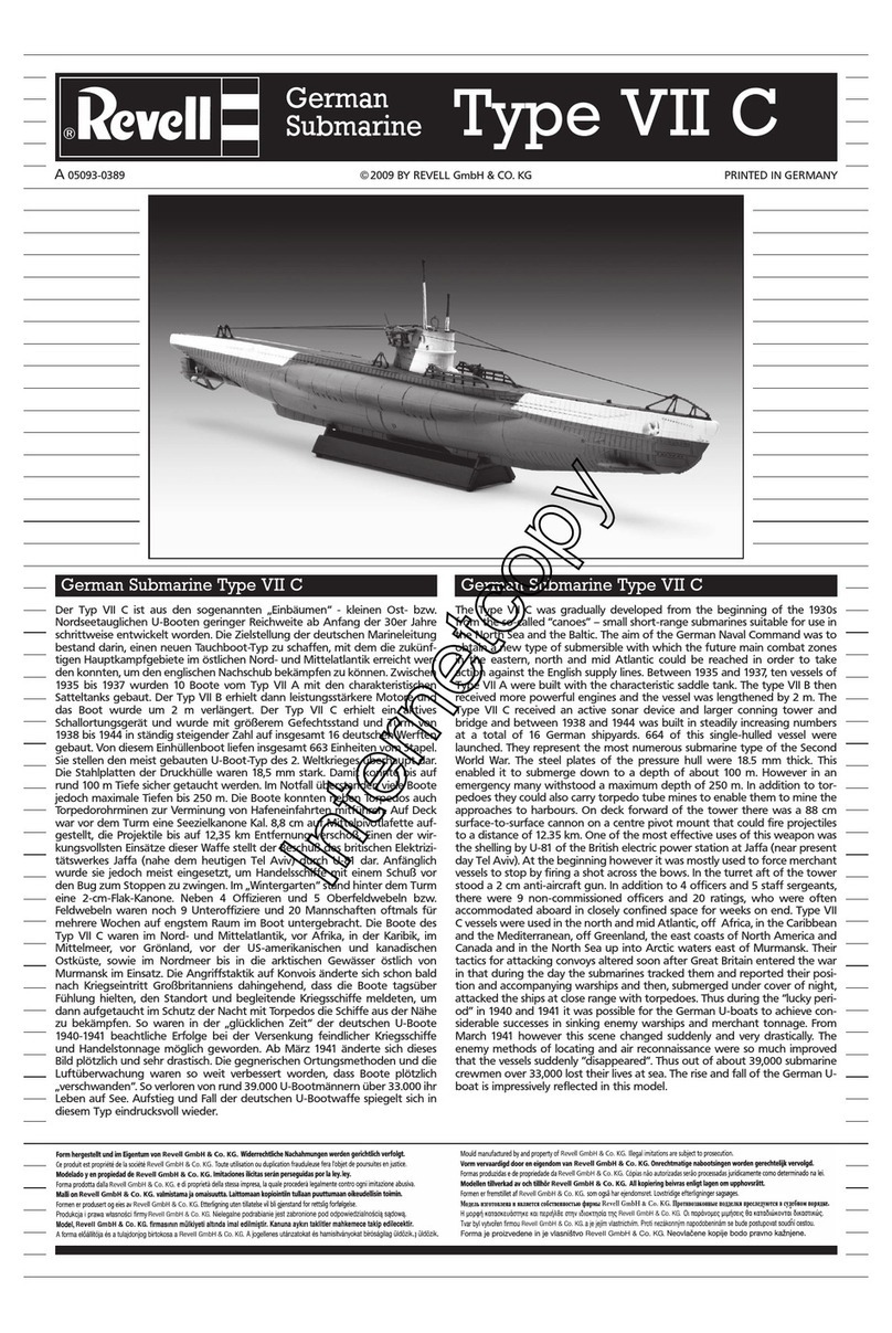 REVELL Type VII C User manual