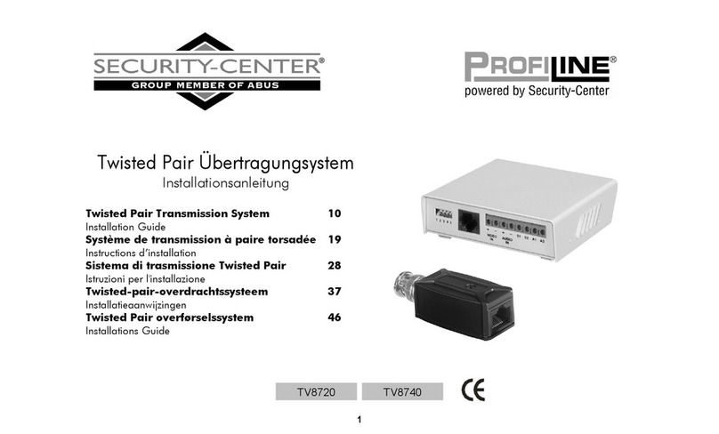 Abus Security-Center ProfiLine TV8720 User manual