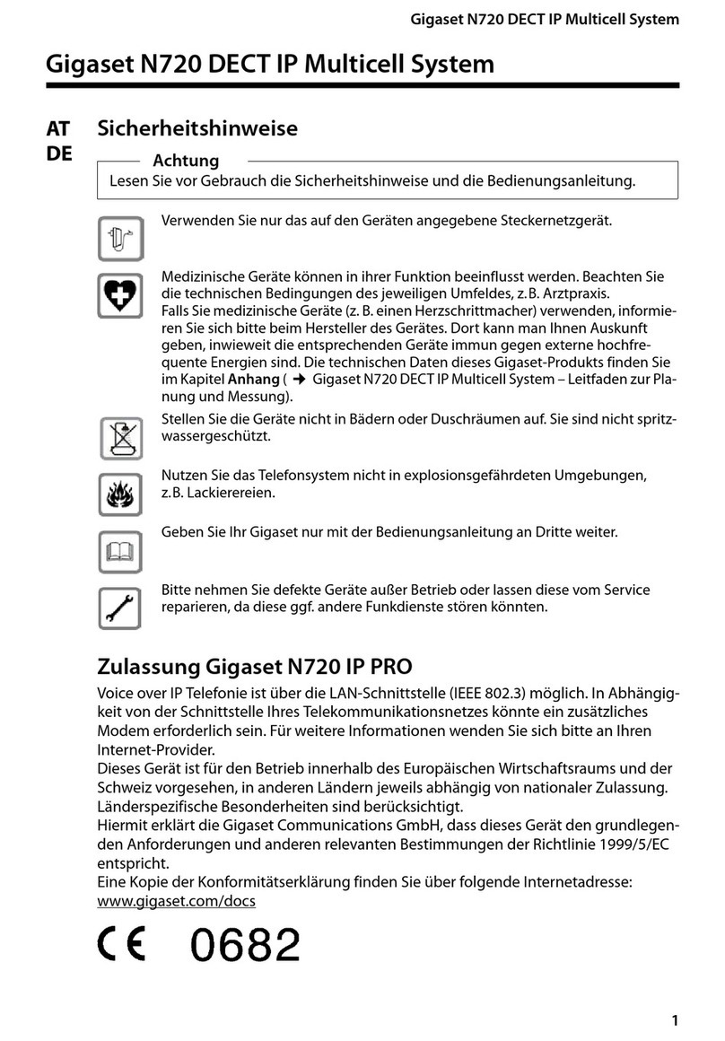 Gigaset N720 IP PRO Safety precautions