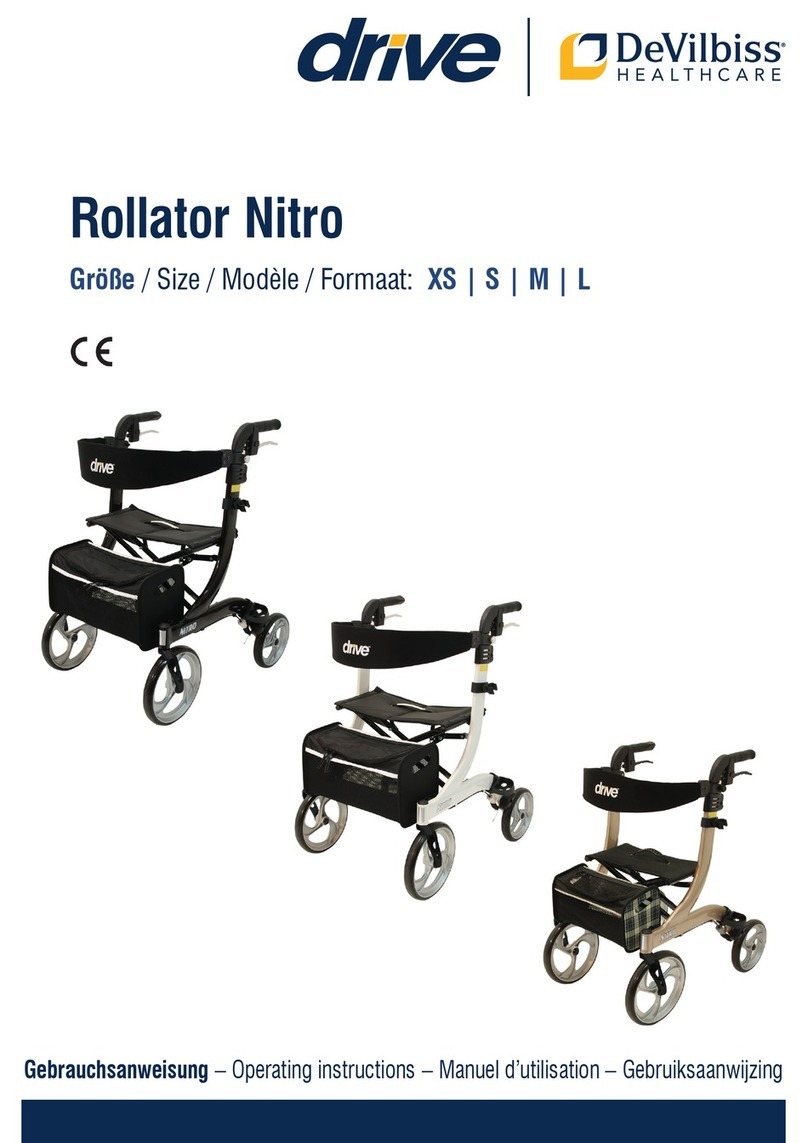 Drive DeVilbiss Rollator Nitro Operating	 instruction