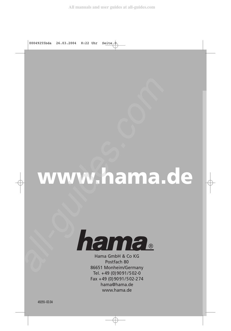 Hama 00049255 Instruction guide