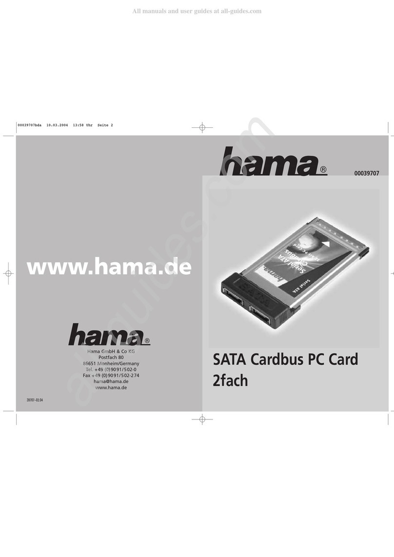 Hama 00039707 Operating	 instruction