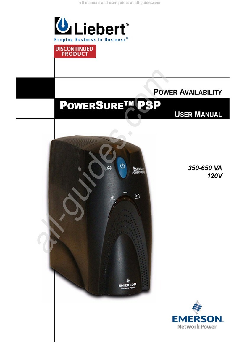 Emerson Liebert PowerSure PSP user manual