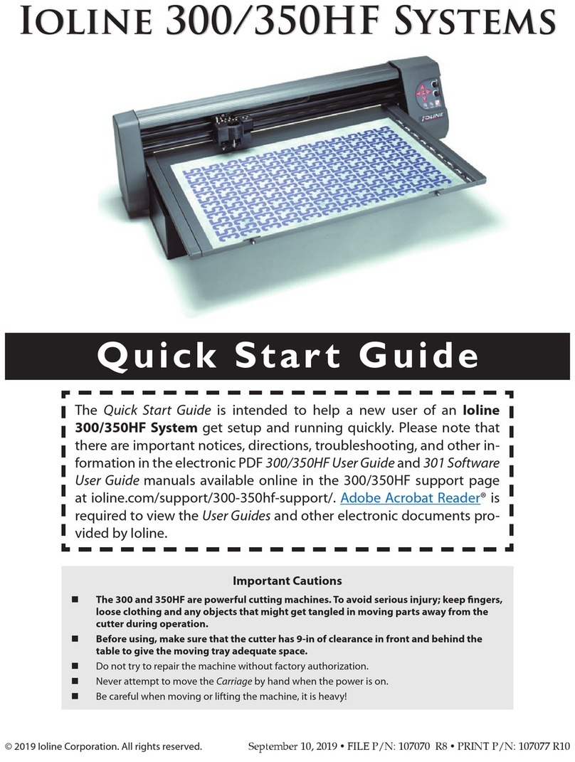 Ioline 350HF User manual