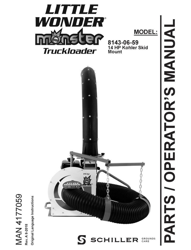 Schiller Grounds Care LITTLE WONDER monster Truckloader 8143-06-01 PARTS & OPERATORS MANUAL