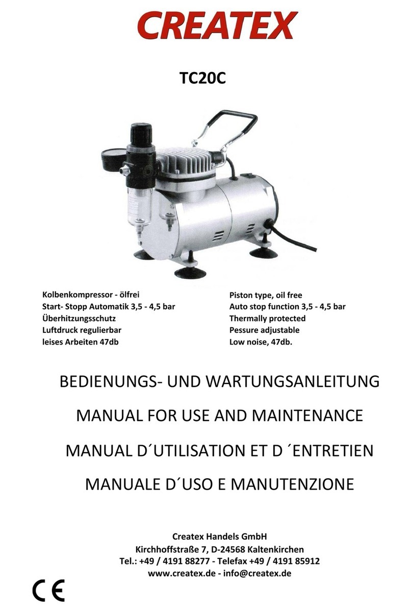 Createx TC20C Manual for use and maintenance Createx TC20C Manual for use and maintenance