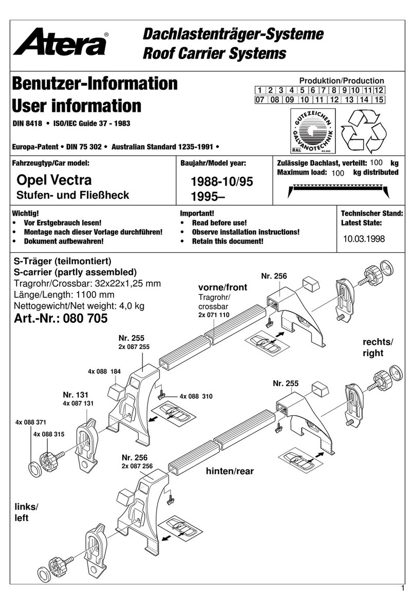 Atera 080 705 User information