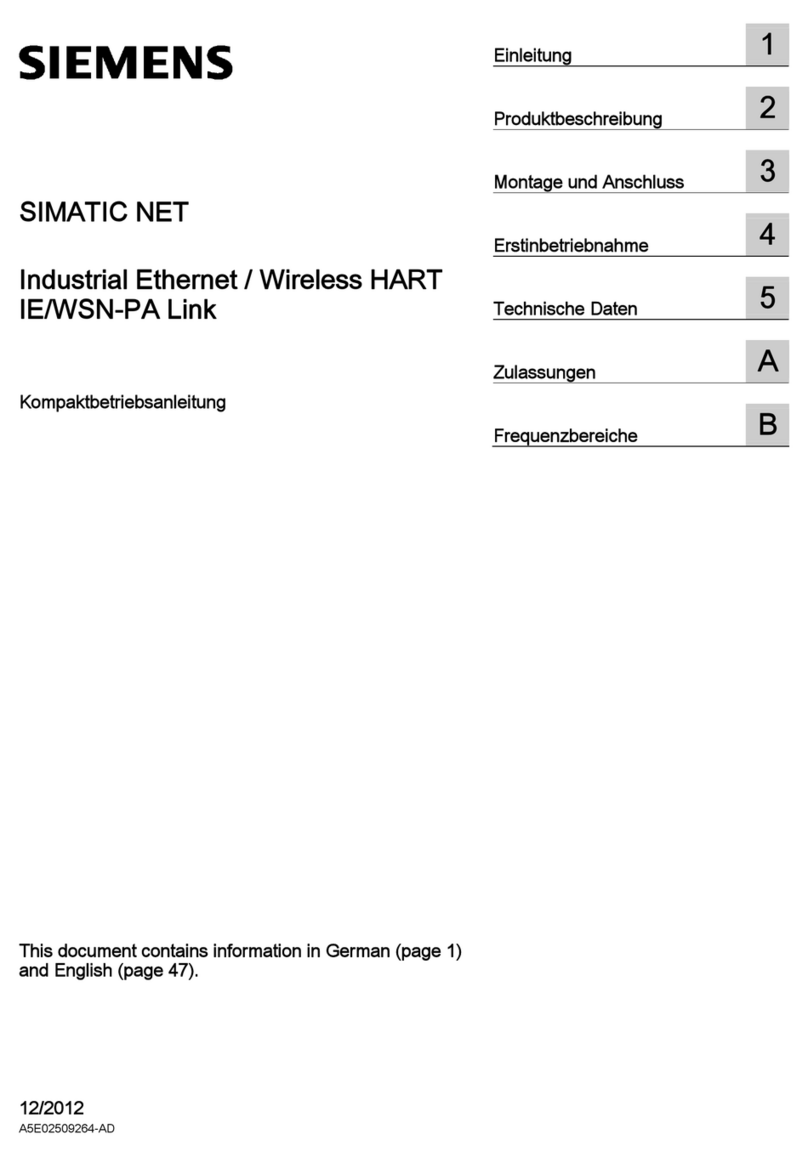 Siemens SIMATIC NET IE/WSN-PA Link Administrator guide