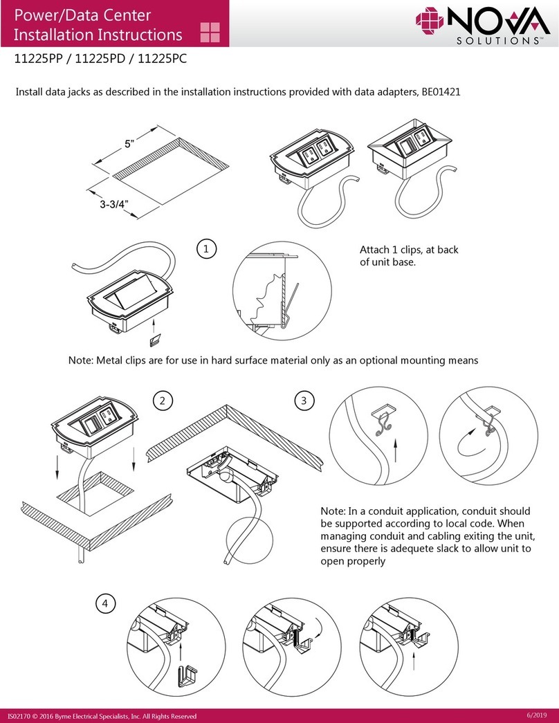 Nova Solutions 11225PD installation instructions